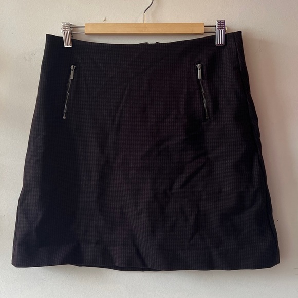 Contemporaine/Simons Herringbone Print Skirt 8 GUC - Picture 1 of 5